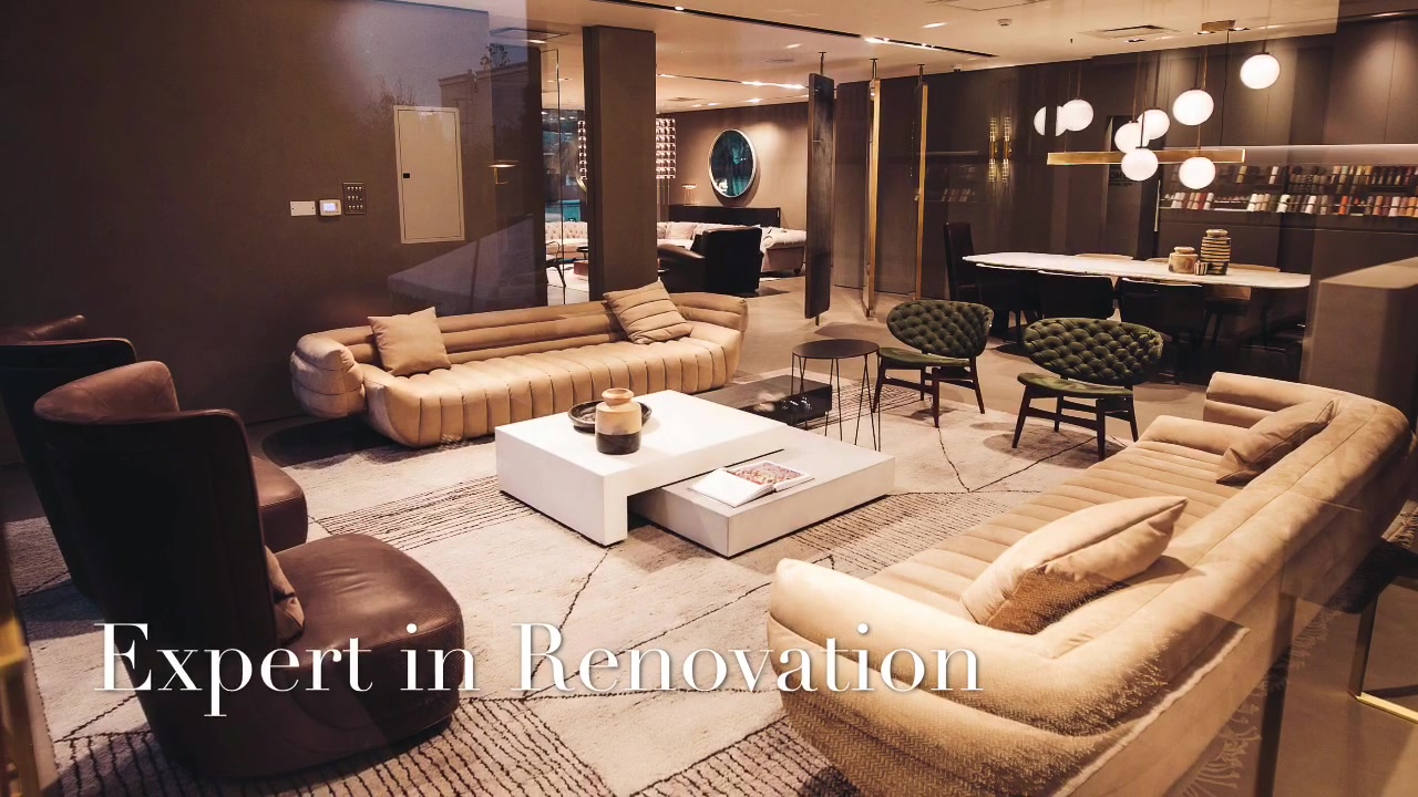 Luxury furniture showroom interior by Dufit Interiors Dubai